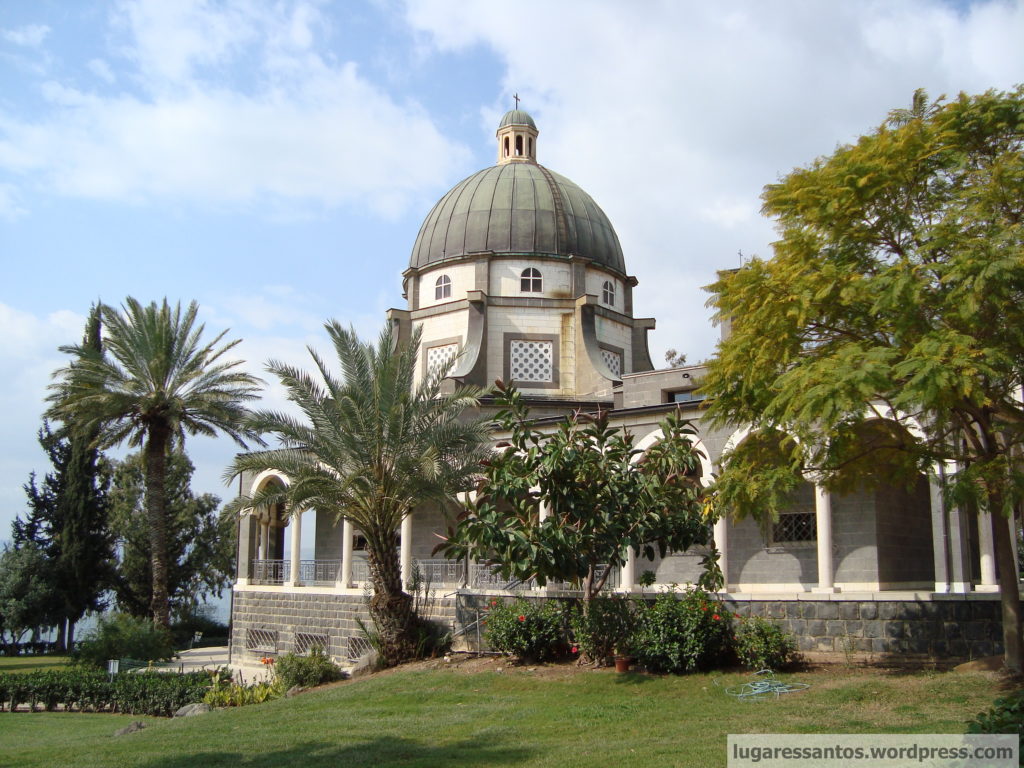 Close up da Igreja das Beatitudes