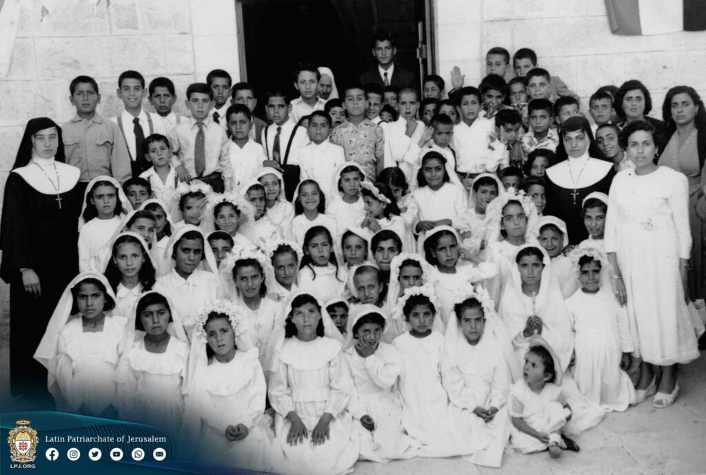 Escola católica em Beit Sahour na Palestina
