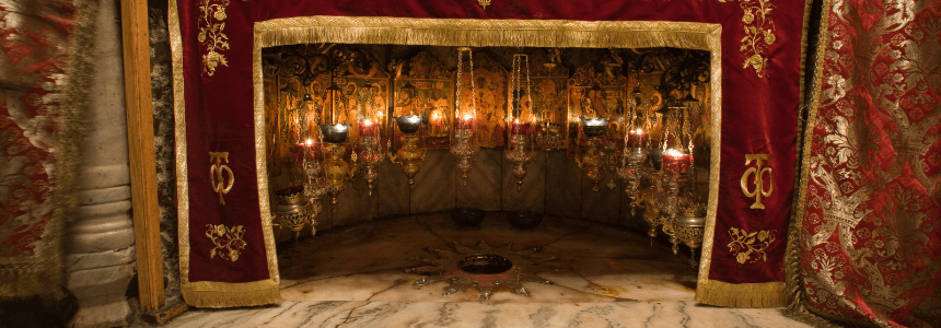 Gruta da Natividade em Belém, Palestina